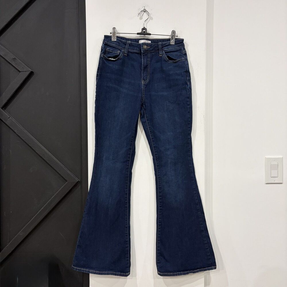 SO High Rise Dark Wash Flare Jeans Juniors Size 9